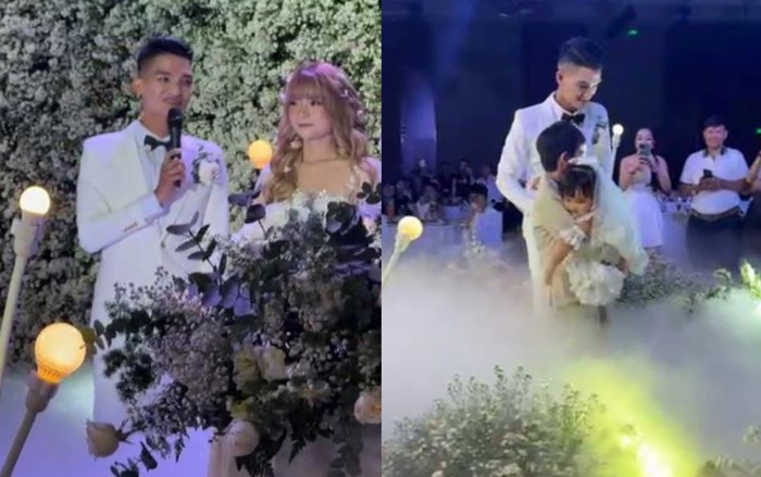 Ái nữ nhà Mạc Văn Khoa òa khóc trong hôn lễ, nam diễn viên nghẹn ngào cảm ơn con Ảnh 2