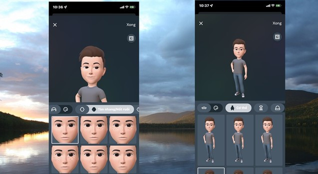 Có khá nhiều các lựa chọn khởi tạo Avatar, và tất cả điều được sắp xếp vào các nhóm rất cụ thể.
