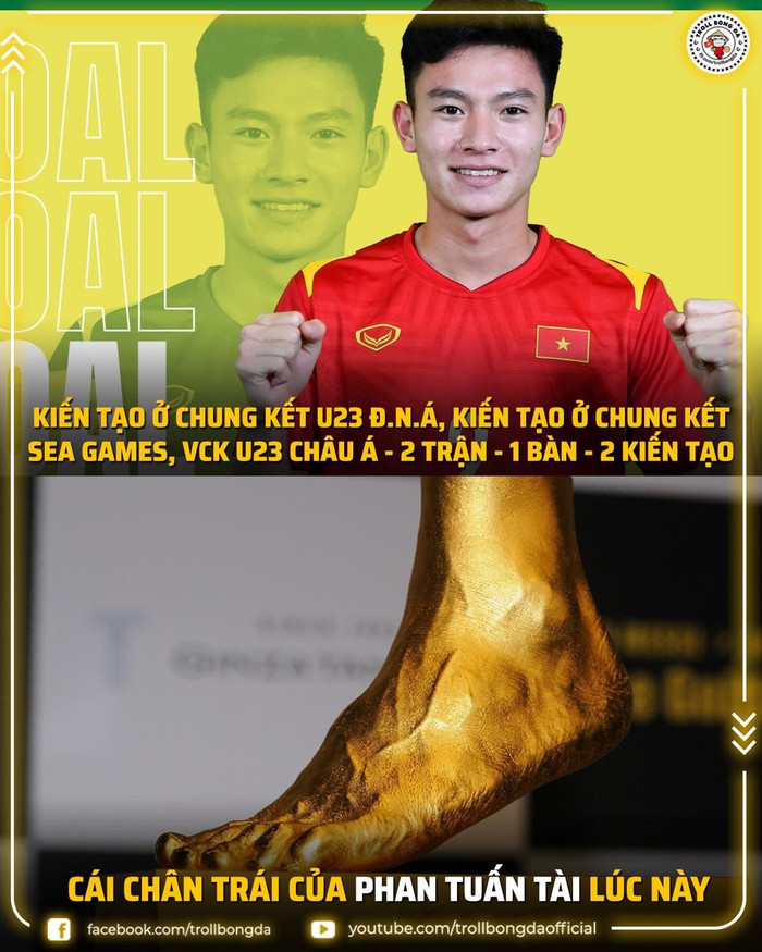 Bàn chân vàng của Phan Tuấn Tài.