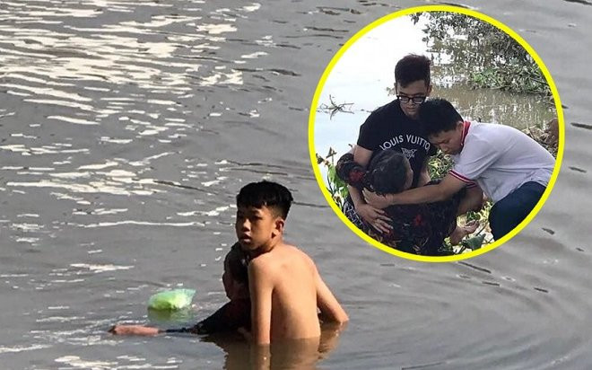 Đi làm thêm hè, 3 nam sinh lớp 10 cứu sống cụ bà 70 tuổi bị đuối nước Ảnh 2