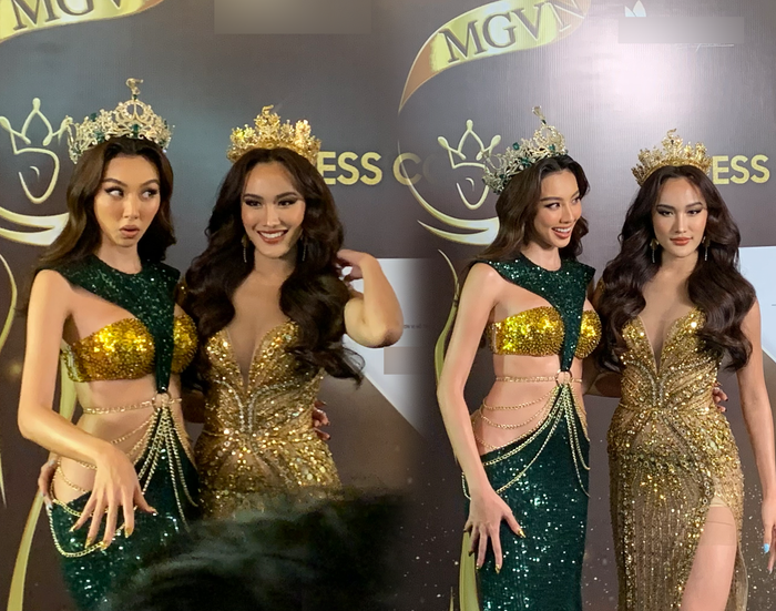 Á hậu 2 Miss Grand Thailand 2022 đọ sắc 'bất phân thắng bại' cùng Thuỳ Tiên, nhưng người đẹp Việt Nam giật spotlight với biểu cảm đặc trưng.