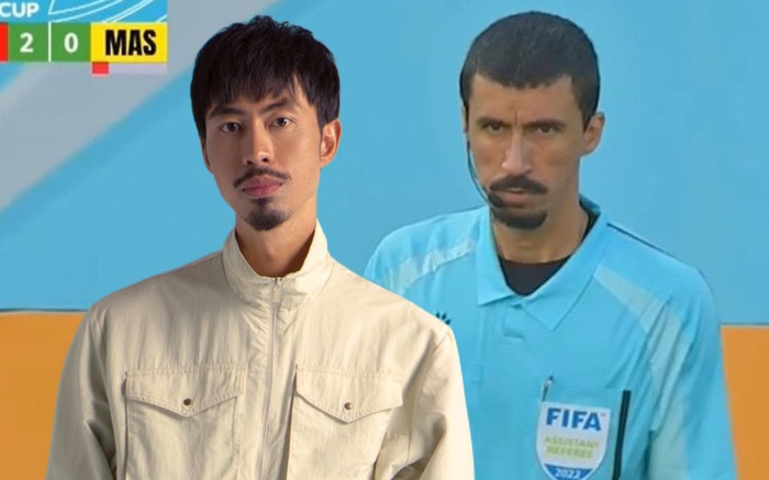 Trọng tài biên trận Việt Nam - Malaysia gây sốt vì ngoại hình giống hệt Đen Vâu Ảnh 2