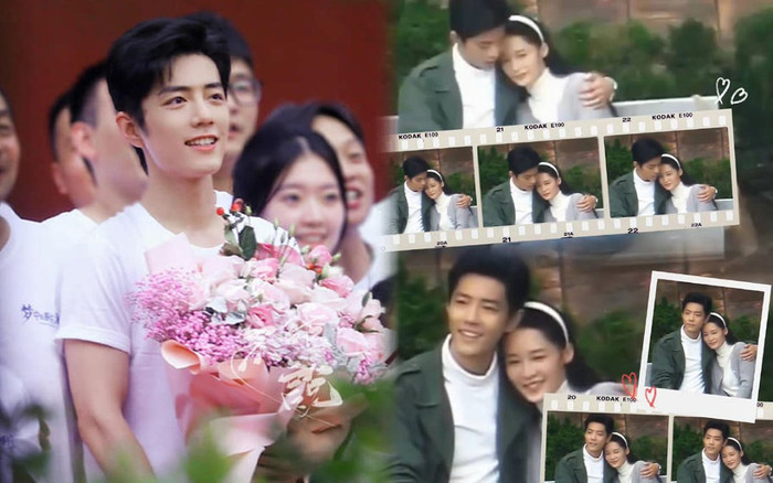 Tiêu Chiến 'trắng phát sáng' trong buổi đóng máy phim mới, khác hẳn hình ảnh đen nhẻm ngồi cạnh Lý Thấm Ảnh 2