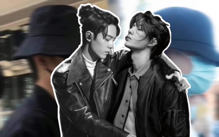 Tiêu Chiến và Vương Nhất Bác lại ăn mặc giống nhau như đúc, fan phải nhìn yết hầu để phân biệt Ảnh 2