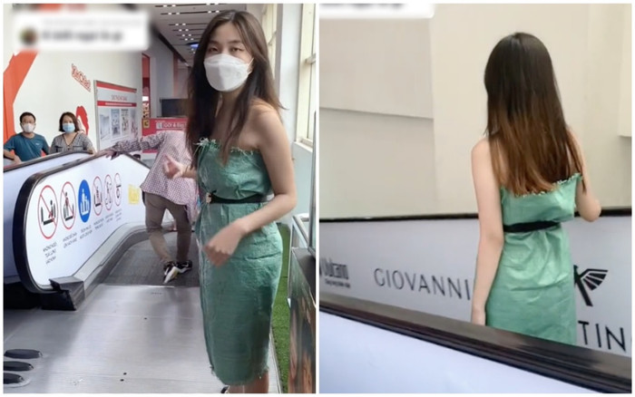 Gái xinh diện váy bằng bao tải đi siêu thị hút mọi ánh nhìn, người khen kẻ chê rầm rộ cõi mạng Ảnh 2