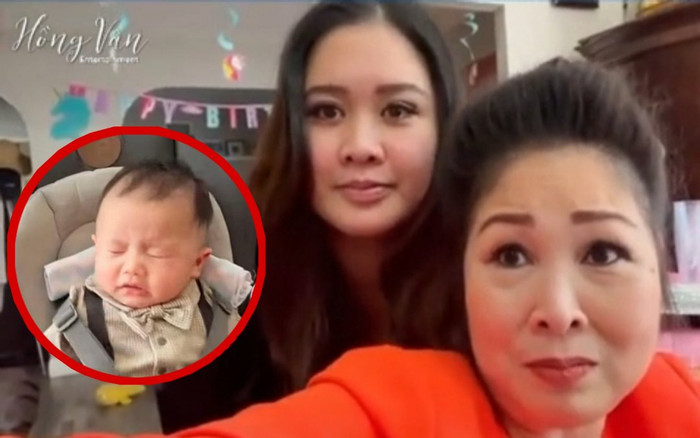 NSND Hồng Vân khen con gái Xí Ngầu dáng 'ngon' hậu sinh nở, lộ ảnh cháu trai 'siêu cưng' Ảnh 2