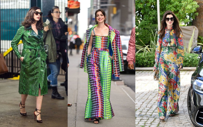 Đẳng cấp nhan sắc quốc bảo Hollywood: Chị đẹp Anne Hathaway 'chặt đẹp' với loạt thiết kế họa tiết độc lạ Ảnh 2