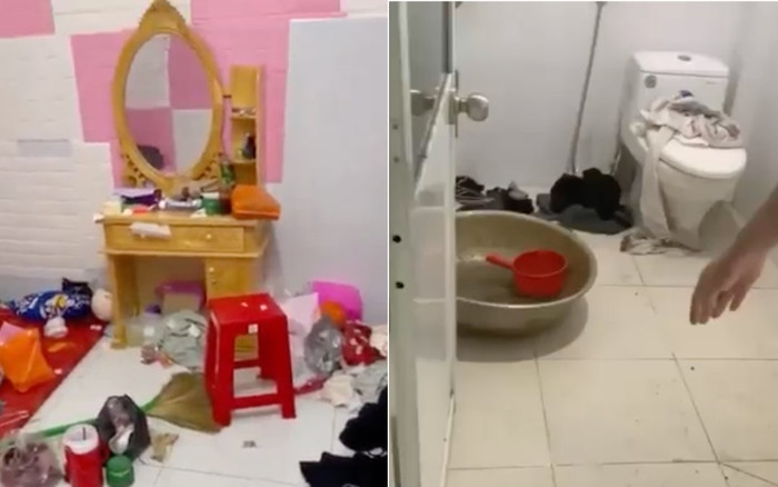 'Sơn gai ốc' phòng trọ của 3 nữ sinh: Áo quần chất đống, rác khắp nơi bốc mùi hôi thối Ảnh 2