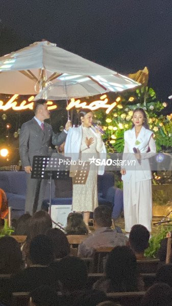 Clip: Phạm Quỳnh Anh khệ nệ vác bụng bầu lên sân khấu, hát ca khúc của chồng cũ Quang Huy Ảnh 2