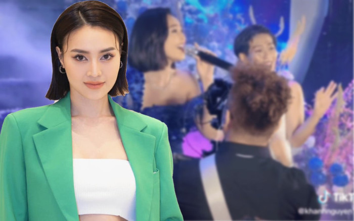 Bị lôi kéo lên sân khấu hát, Ninh Dương Lan Ngọc khoe giọng thật khiến ai cũng phải trầm trồ Ảnh 2