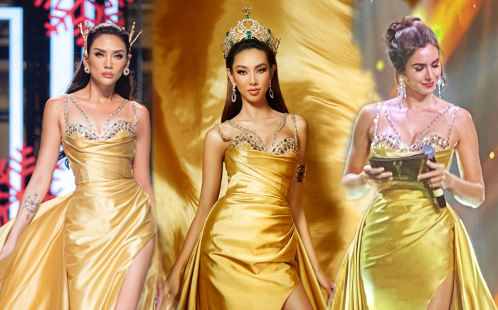 Khi hoa hậu đụng hàng: 'Ao ta' không hề lép vế khi đặt cạnh mỹ nhân quốc tế Ảnh 2