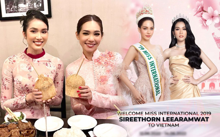 Á hậu Phương Anh diện áo dài nền nã đón Miss International 2019: Fan cứ ngỡ chị em Ảnh 2