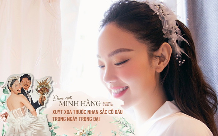 Đám cưới Minh Hằng: Xuýt xoa trước nhan sắc cô dâu trong ngày vui, rộn ràng chờ đàng trai đến rước Ảnh 2
