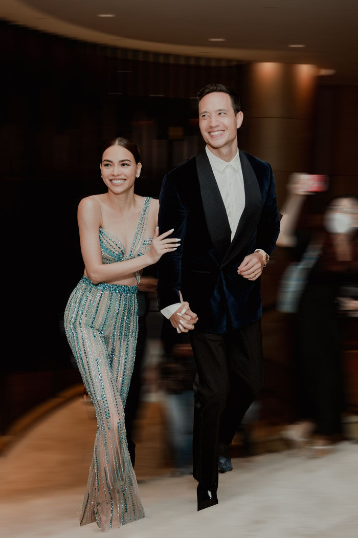 Hồ Ngọc Hà - Kim Lý có lần hiếm hoi cùng nhau xuất hiện tại một sự kiện âm nhạc. 