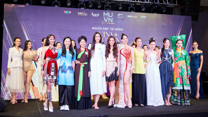 Siêu mẫu Quỳnh Hoa gặp quán quân Ngọc Châu tại Top 10 tài năng Hoa hậu Hoàn vũ VN: Ai hơn ai? Ảnh 3