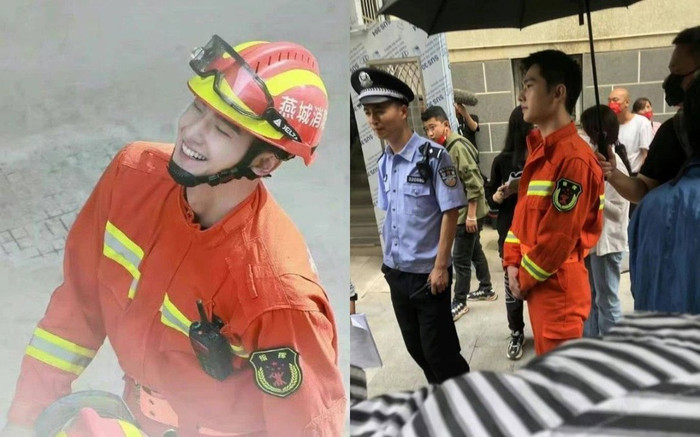 Dương Dương nổi bật trong tạo hình lính cứu hoả, khí chất khiến khán giả phát mê Ảnh 2