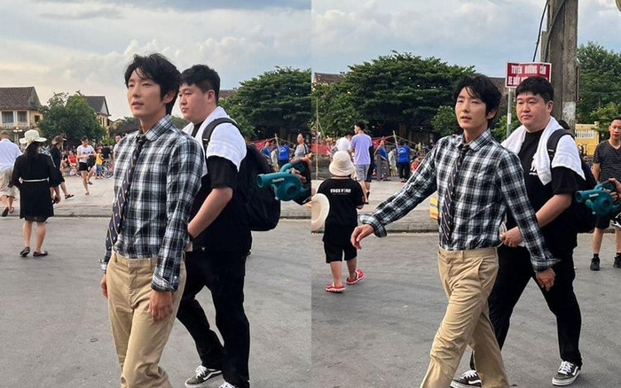Bắt gặp Lee Jun Ki ở Hội An: Phía trên quần áo bảnh bao, phía dưới nhìn xuống 'hú hồn' Ảnh 2