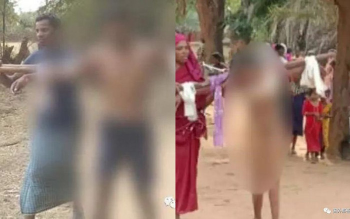 Phát hiện chồng dan díu với nhân tình, vợ rủ người thân lột sạch đồ cặp đôi và ép diễu phố Ảnh 2