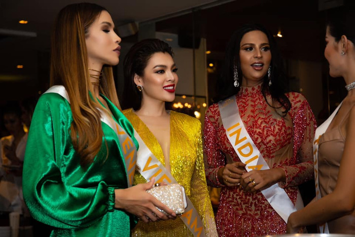 Trân Đài hút view, chiếm spotlight với váy tua rua phát sáng tại Hoa hậu Chuyển giới 2022 Ảnh 8