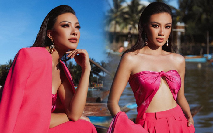 Á hậu Kim Duyên phỏng vấn cùng BTC Miss Supranational 2022, trình tiếng Anh đã cải thiện? Ảnh 2