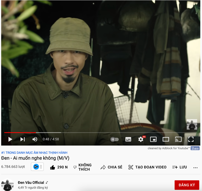 Đen Vâu chính thức trở thành nghệ sĩ nắm giữ kỉ lục với loạt MV đạt #1 Trending nhiều nhất Vpop Ảnh 3