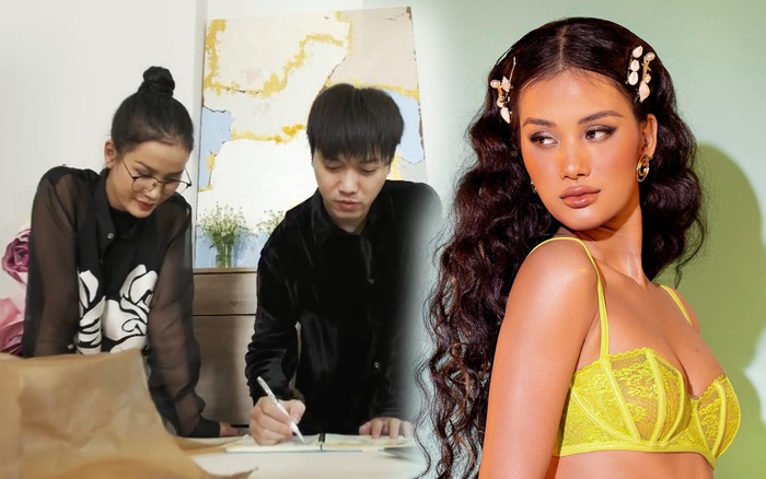 Quyết định táo bạo của Hương Ly: Diện váy làm từ giấm trong đêm bán kết Hoa hậu Hoàn vũ Việt Nam 2022 Ảnh 2