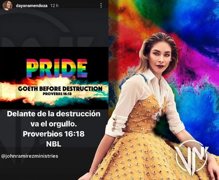 Dayana Mendoza bị chỉ trích nặng nề khi kỳ thị cộng đồng LGBTQ .