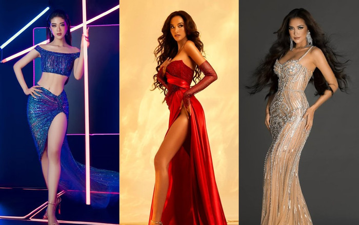 Xem trước váy dạ hội của người đẹp Hoa hậu Hoàn vũ VN trước đêm bán kết: Sẵn sàng bung lụa Ảnh 2