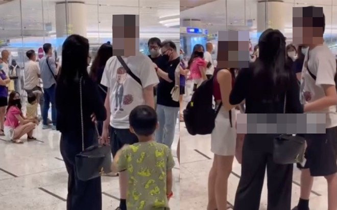 Vợ và con bắt quả tang chồng 'tay đan tay' với nhân tình ở sân bay, câu nói của kẻ phản bội càng gây sốc Ảnh 2