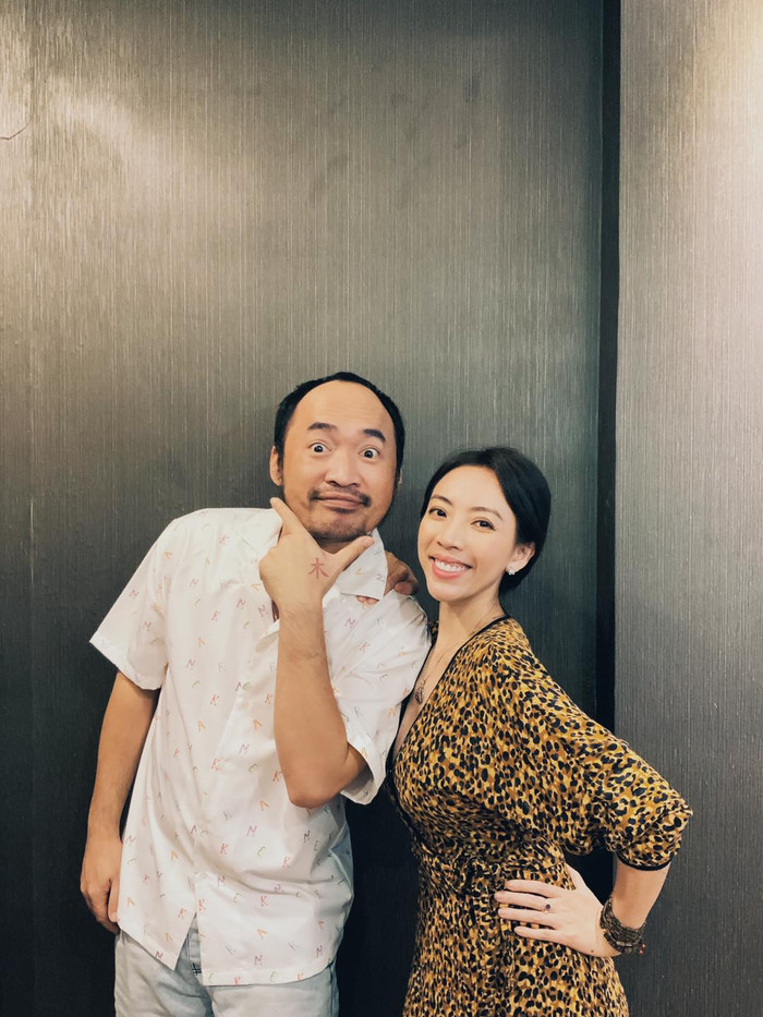  Thu Trang cho biết cô rất tự hào khi Tiến Luật là mẫu người đàn ông của gia đình, luôn yêu thương và bảo vệ vợ con. 