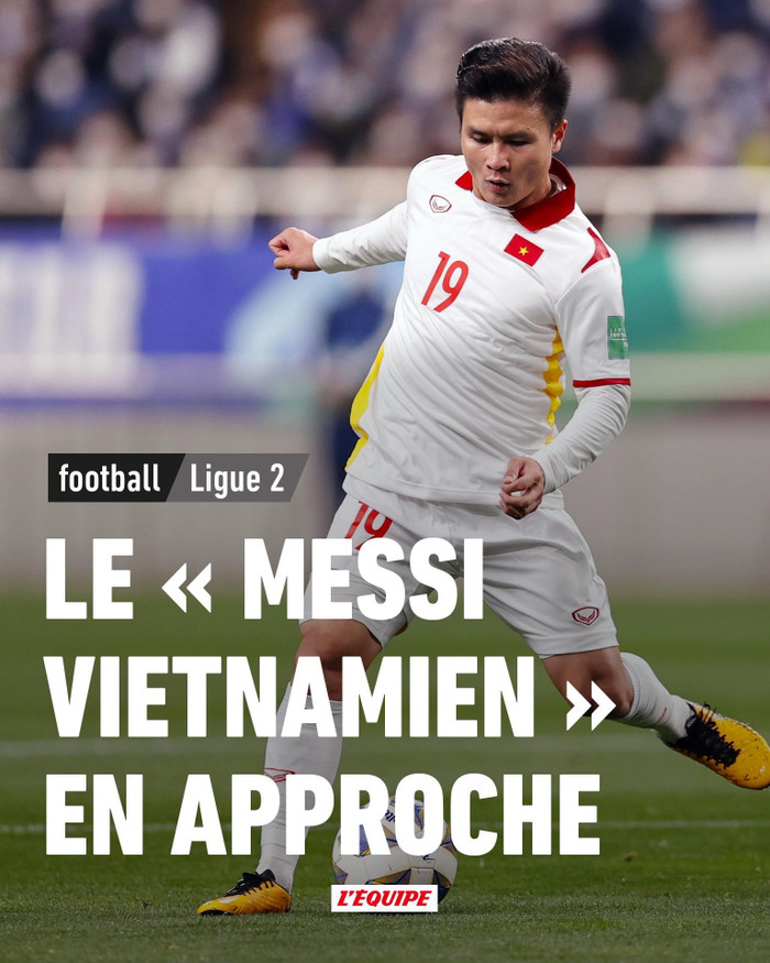 Tờ báo uy tín của Pháp - L'Equipe khẳng định Quang Hải sẽ ký hợp đồng 2 năm với Pau FC.