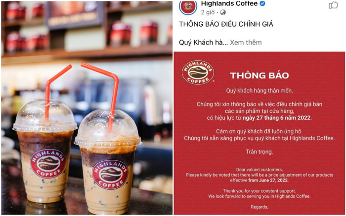 Nóng nhất hôm nay: Highlands Coffee thông báo tăng giá bán, dân tình phản ứng khác nhau. Ảnh 2