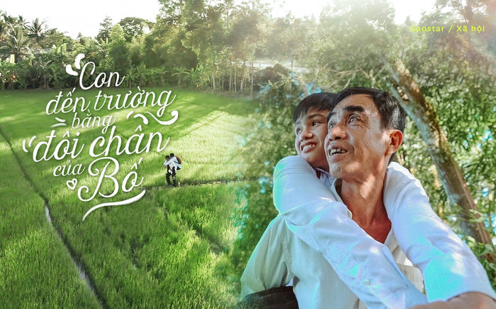 Người cha miền Tây ròng rã 12 năm cõng con đi học: Con đến trường bằng tình thương bao la! Ảnh 2