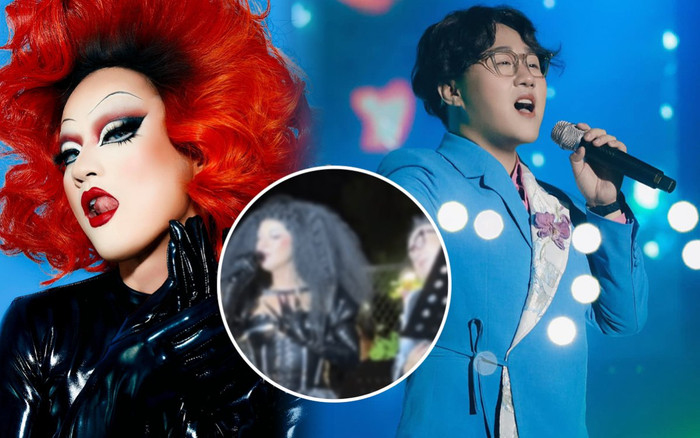 Thanh Duy hóa drag queen, song ca cùng Trung Quân hit chục năm trước của Cẩm Ly trên sân khấu Ảnh 2