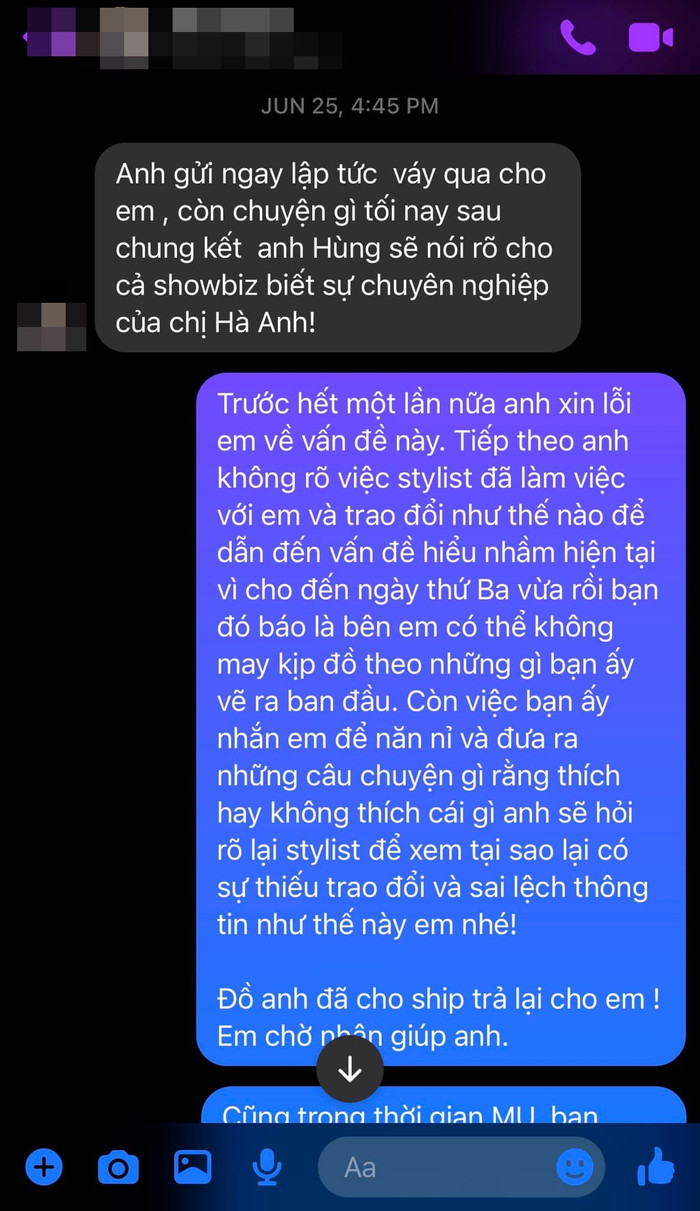 Phía Hà Anh lên tiếng về ồn ào bị tố thiếu chuyên nghiệp Ảnh 1