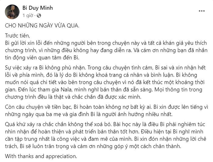 1 tuần im lặng sau khi bị tố lăng nhăng và nợ tiền bạn gái cũ, cực phẩm show hẹn hò chính thức lên tiếng? Ảnh 2