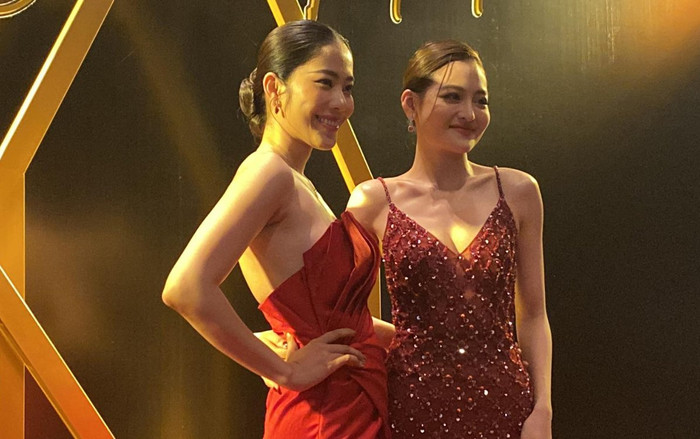 Nam Em 'ga-lăng' với diễn viên Thuỳ Anh trên thảm đỏ, hành động tinh tế khiến fan trầm trồ Ảnh 2