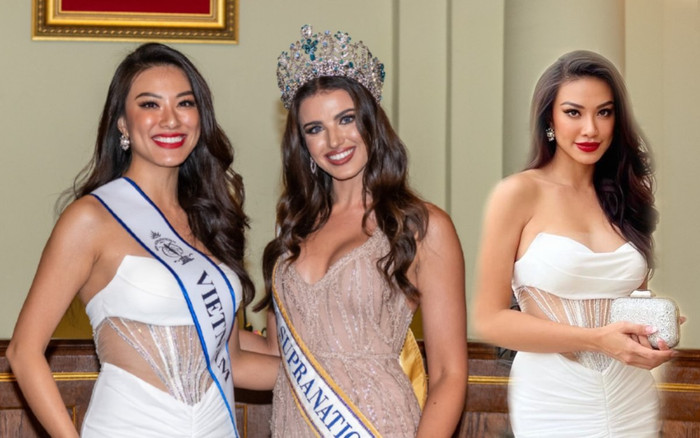 Kim Duyên diện váy trắng khoét eo, rạng rỡ nhận sash: Cuộc chiến cạnh tranh vương miện bắt đầu Ảnh 2