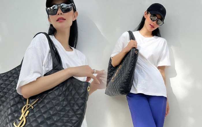 Đeo túi hàng hiệu được Ngọc Trinh tặng, Minh Hằng bị ví là 'đeo giỏ đi chợ' Ảnh 2