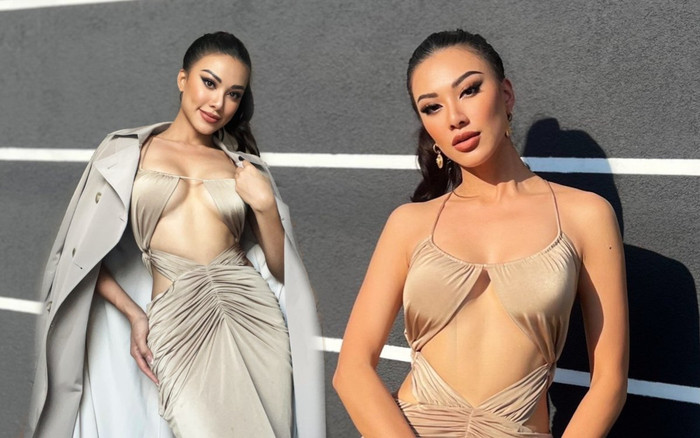 Kim Duyên thôi miên fan Miss Supranational với váy sâu hoắm, khoe rãnh bụng đẹp hiếm thấy Ảnh 2
