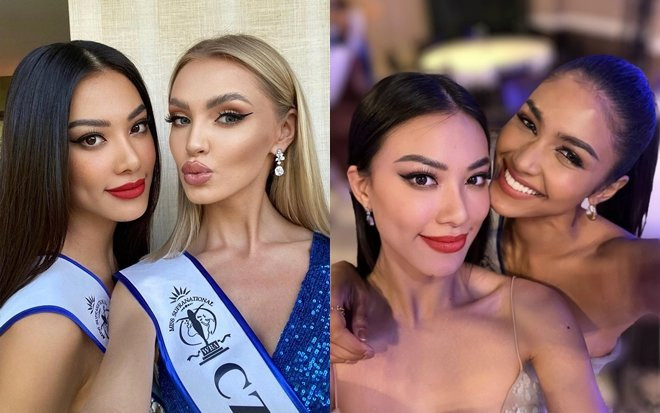 Kim Duyên môi đỏ chót, đọ sắc cùng hai đối thủ mạnh nhất Miss Supranational Ảnh 2