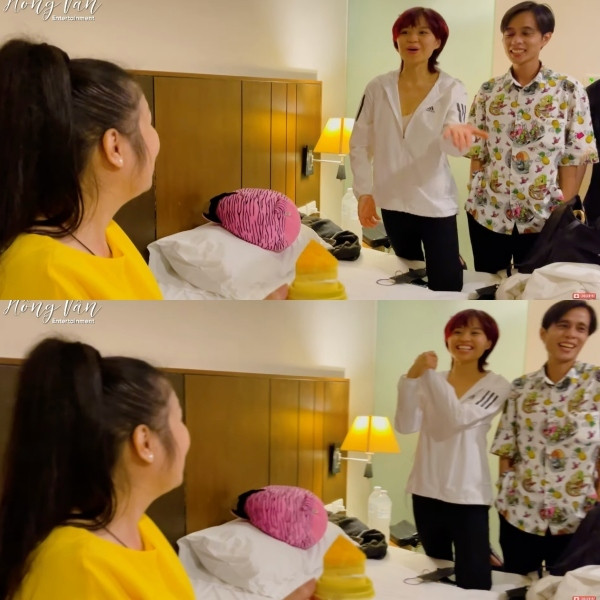 NSND Hồng Vân gọi Tuấn Dũng và Lê Lộc là 'vợ chồng', phản ứng của cả hai mới là điều gây bất ngờ Ảnh 3