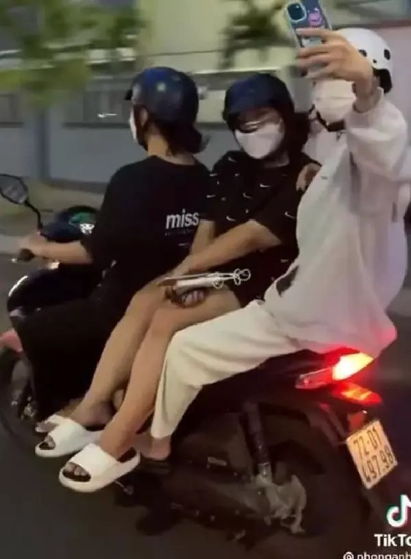 Hình ảnh trước đó của 3 cô gái phát tán trên Tiktok