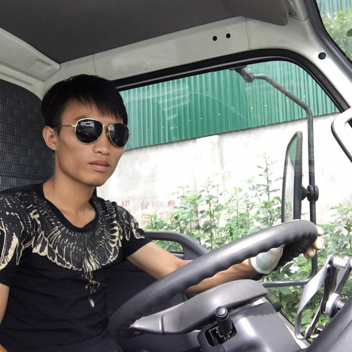 Anh Thiện lái xe tải được 4 năm nay. (Ảnh: Báo Thanh Niên)