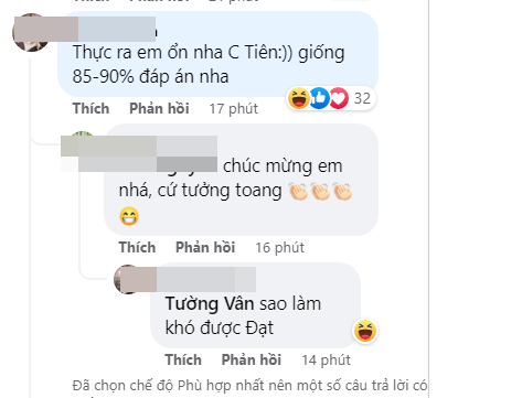 Nhân vật Đ bình luận kết quả thi.