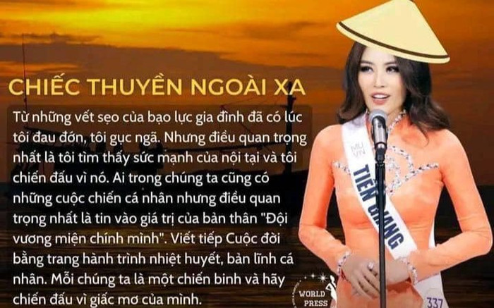 Đề thi Văn gọi tên Chiếc Thuyền Ngoài Xa, câu nói của Lệ Nam ở Hoa hậu Hoàn vũ Việt Nam 'hot' trở lại Ảnh 2