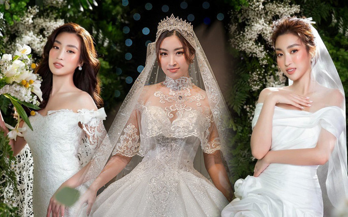 Rộ tin Đỗ Mỹ Linh được Chủ tịch FC Hà Nội cầu hôn, dân tình đào lại loạt ảnh nàng hậu diện váy cưới Ảnh 2