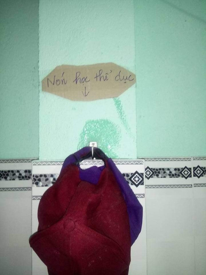 Nơi móc nón học thể dục