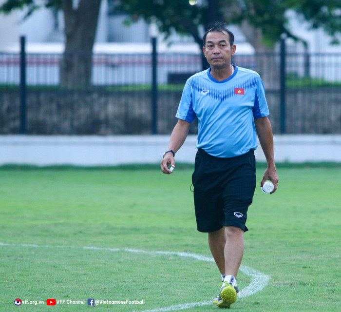 HLV Đinh Thế Nam không ngán Thái Lan, khi có hai lần thắng Thái Lan ở U23 Đông Nam Á 2022. Ảnh: VFF