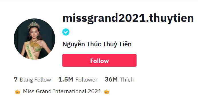 Trang Tiktok được nhiều người hâm mộ yêu thích của Thùy Tiên bởi những video hài hước, thú vị